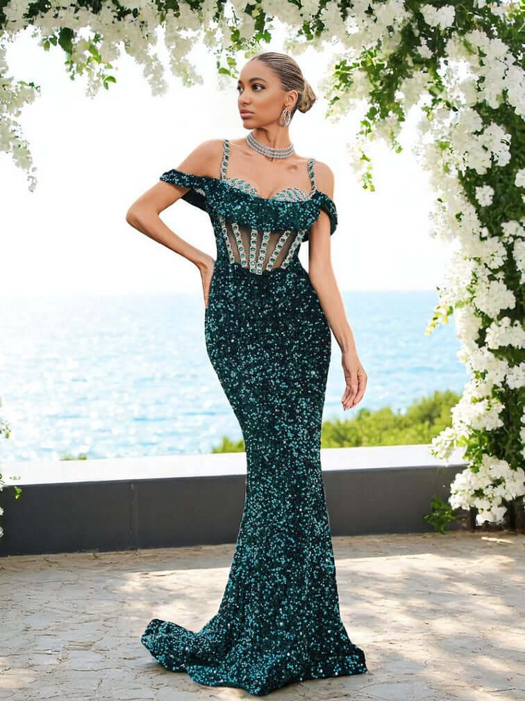 Loxley Sequin Corset Dress