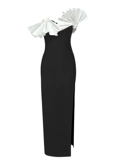 Elegant Strapless Black Bandage Dress
