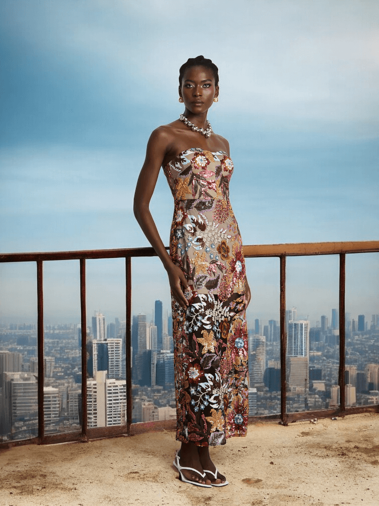 Sequin Embroidery Dress