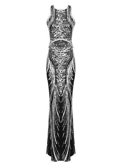 Glitter Sequins Evening Gown Dress