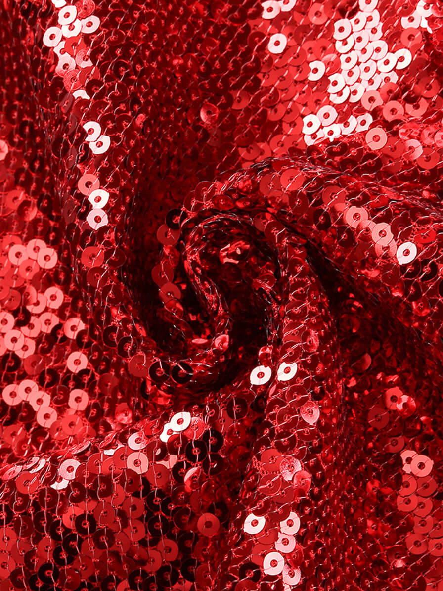 One-Shoulder Sequin Flower Dress