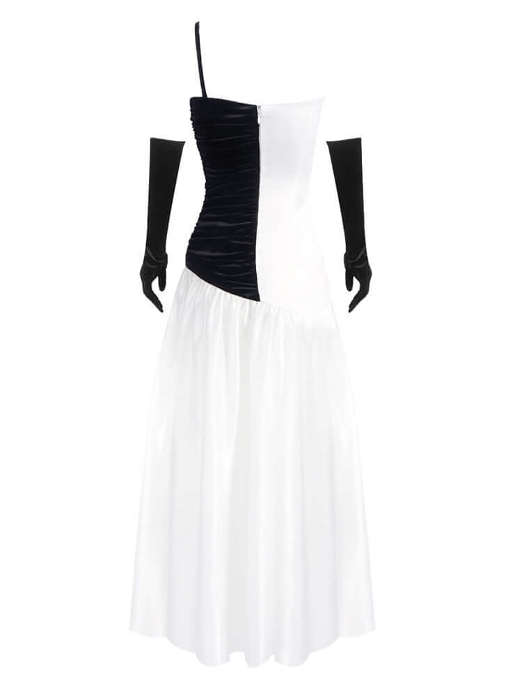 Close-up of DAILE dress’s stylish cutout design – perfect night-out loo