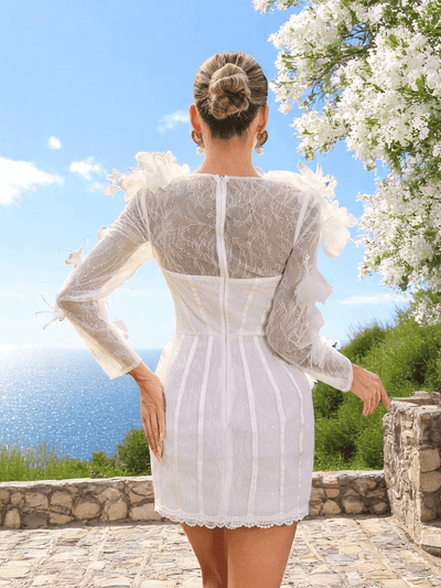 upe a-line mini dress back detail